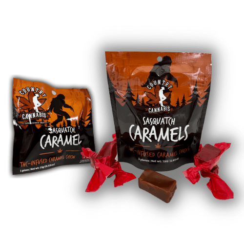 Sasquatch Caramels - 25mg THC Infused Caramel Chews - Image 5