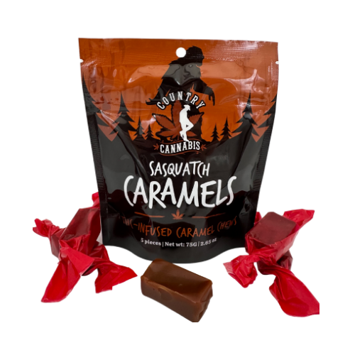 Sasquatch Caramels - 25mg THC Infused Caramel Chews - Image 4