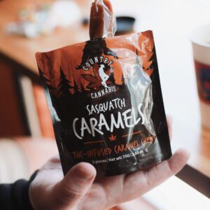 Sasquatch Caramels - 25mg THC Infused Caramel Chews